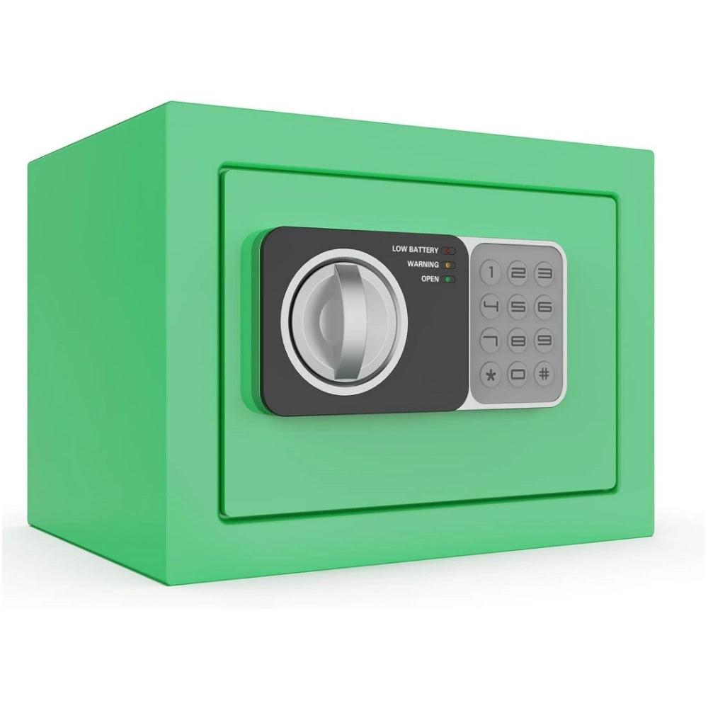 0.24 cu ft Small Electronic Safe Box with Key, Wall or Cabinet Mount