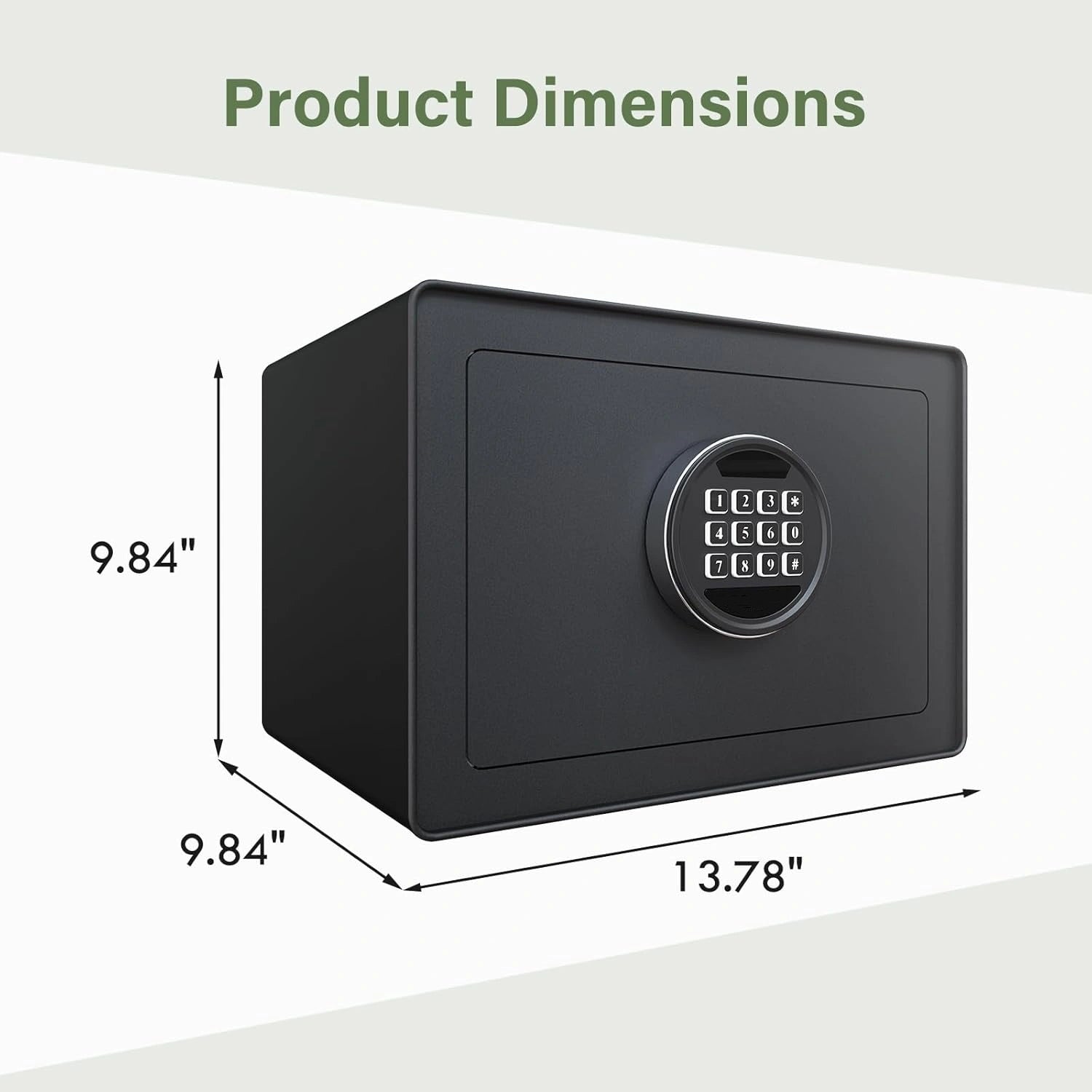 1.2 Cu.Ft Digital Jewelry Safe Box with Keypad, Steel