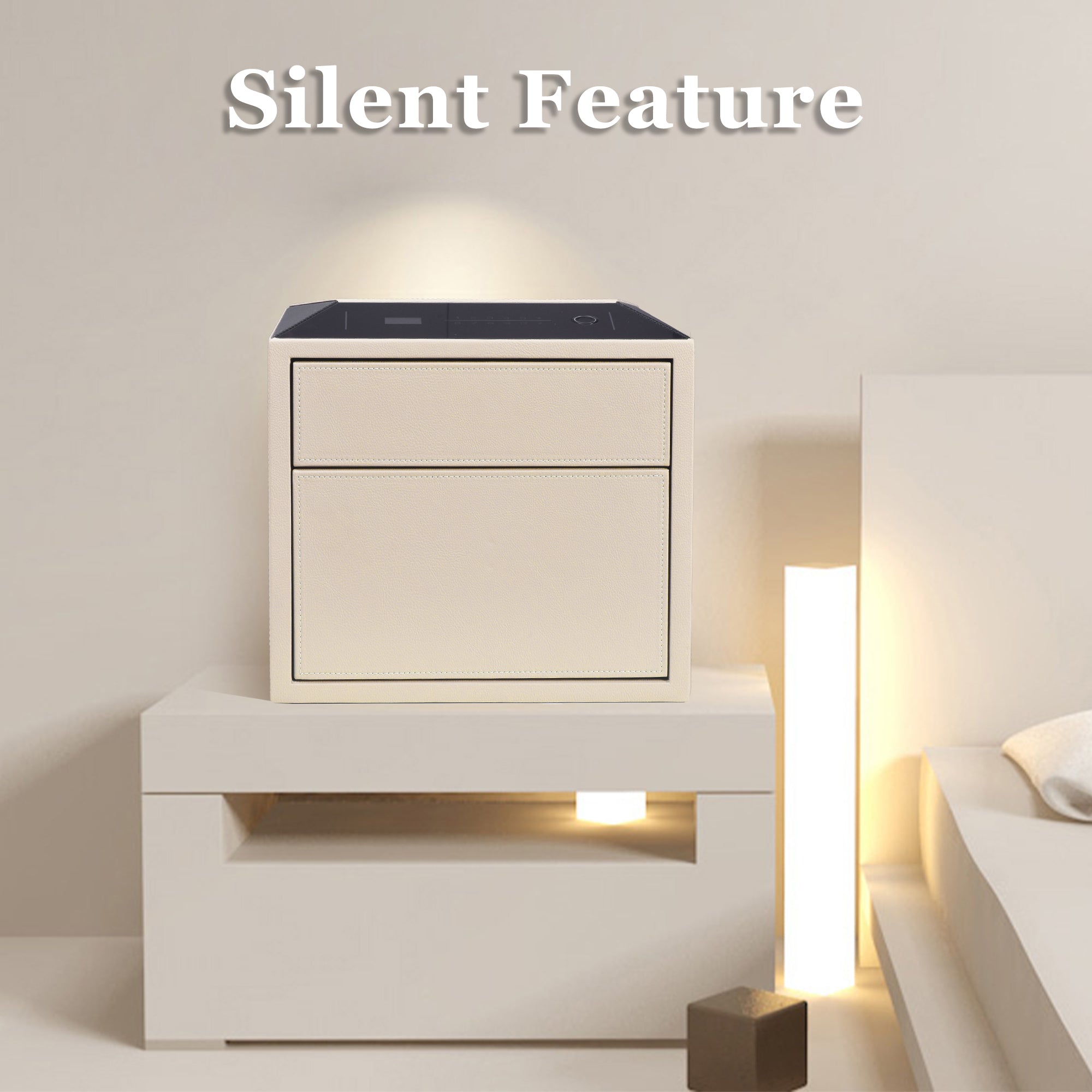 Smart Jewelry Safe Box with Fingerprint, Bluetooth & Auto Open