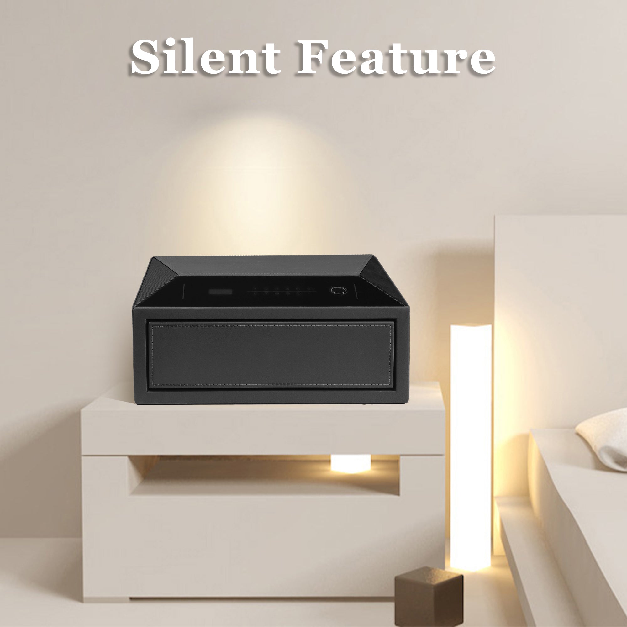 Smart Jewelry Safe Box with Fingerprint, Bluetooth & Auto Open