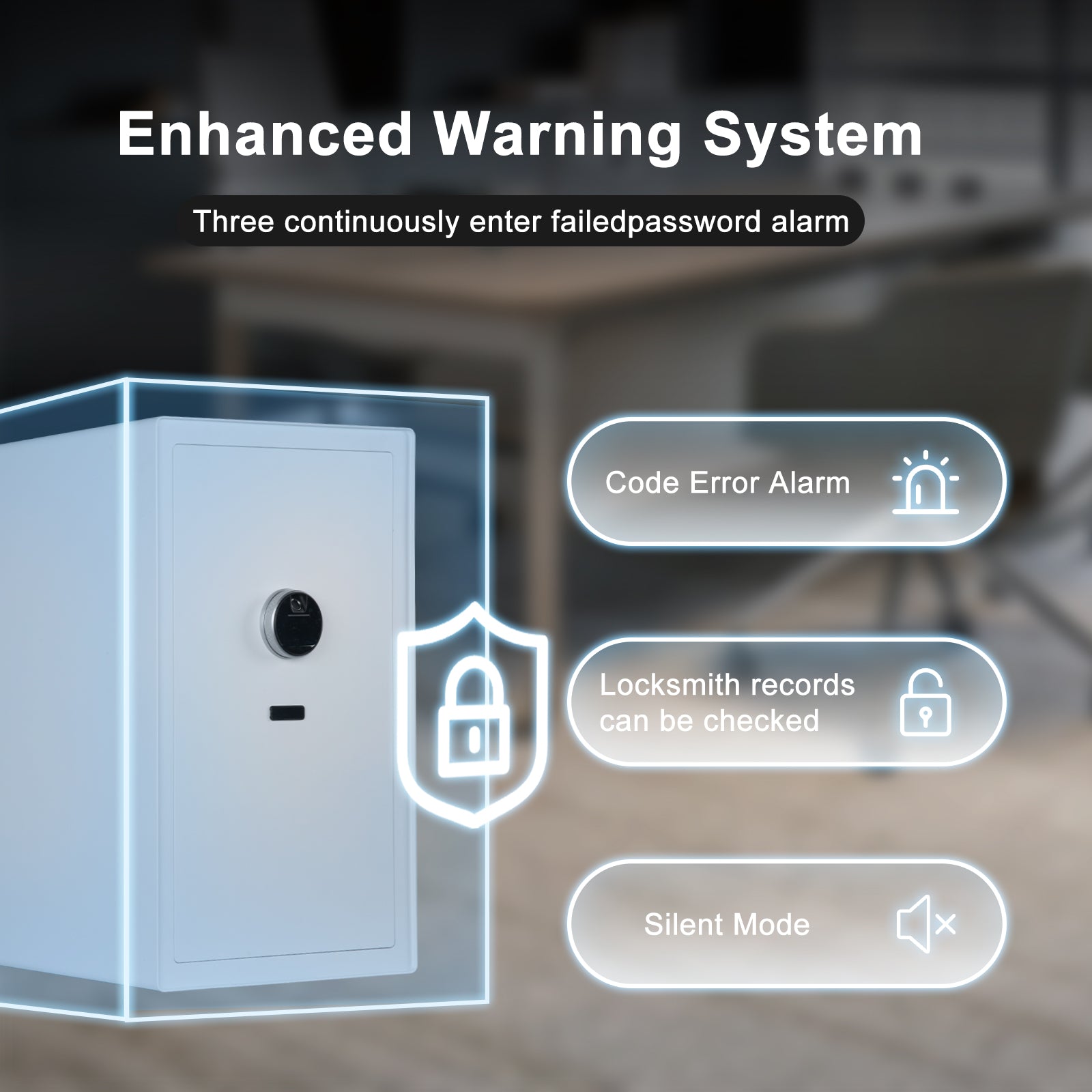 4.7 Cu Ft Fingerprint Home Safe with Fireproof Bag, Drawer & Shelves