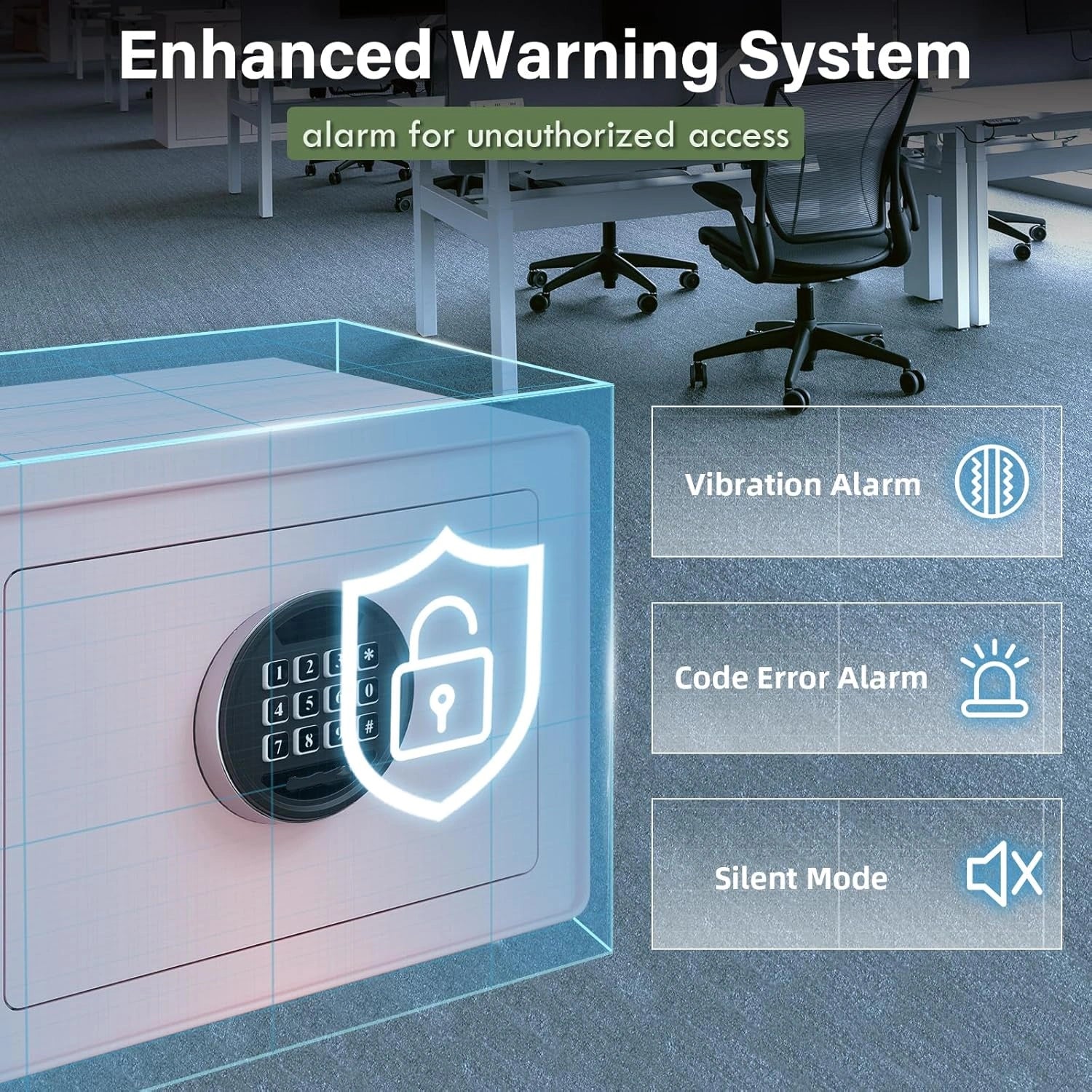 1.2 Cu.Ft Digital Jewelry Safe Box with Keypad, Steel