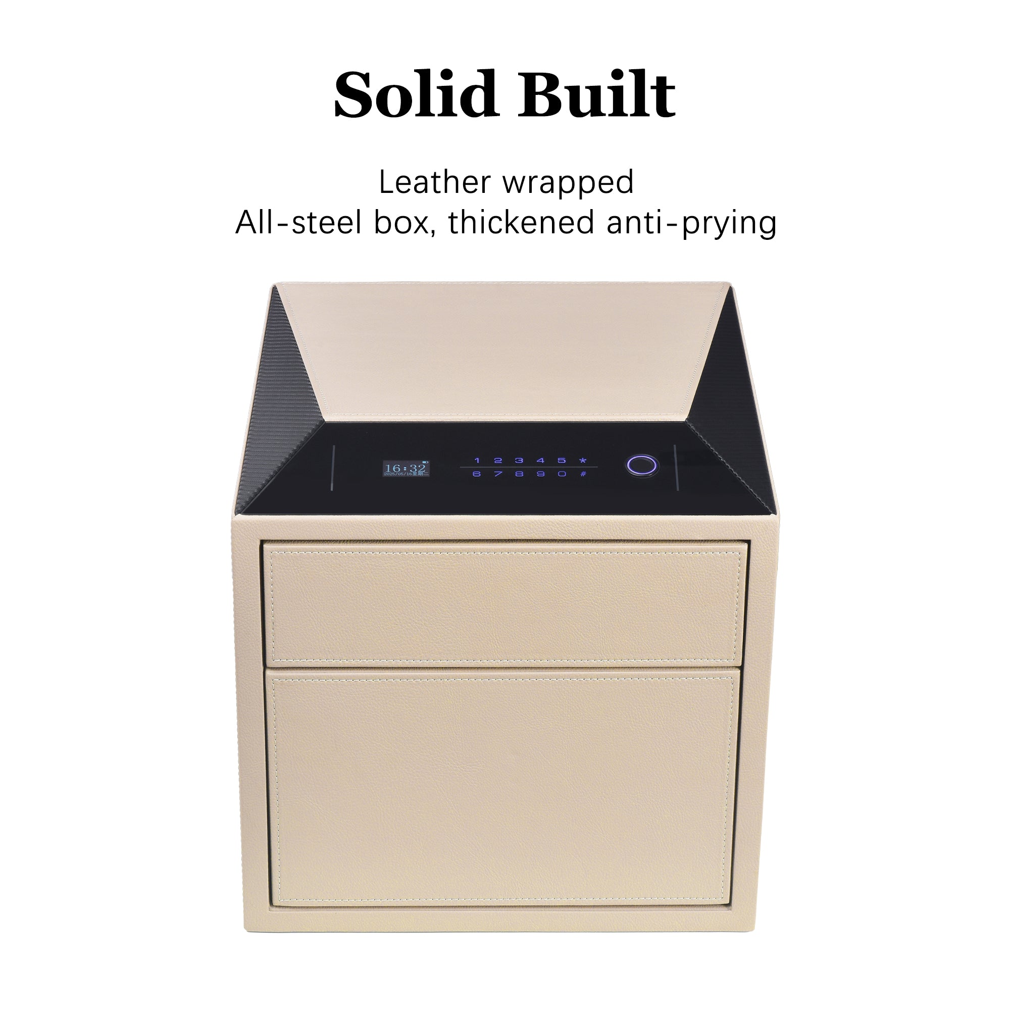 Smart Jewelry Safe Box with Fingerprint, Bluetooth & Auto Open