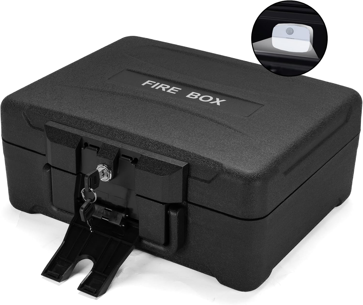 0.57 Cu Fireproof Waterproof Safe Document Portable Box Key Lock and Handle