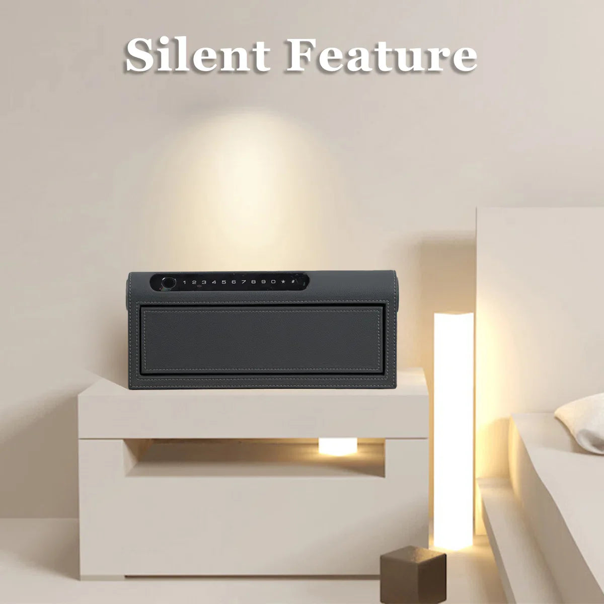 Smart Jewelry Safe Box with Bluetooth, Fingerprint Lock & Auto Open