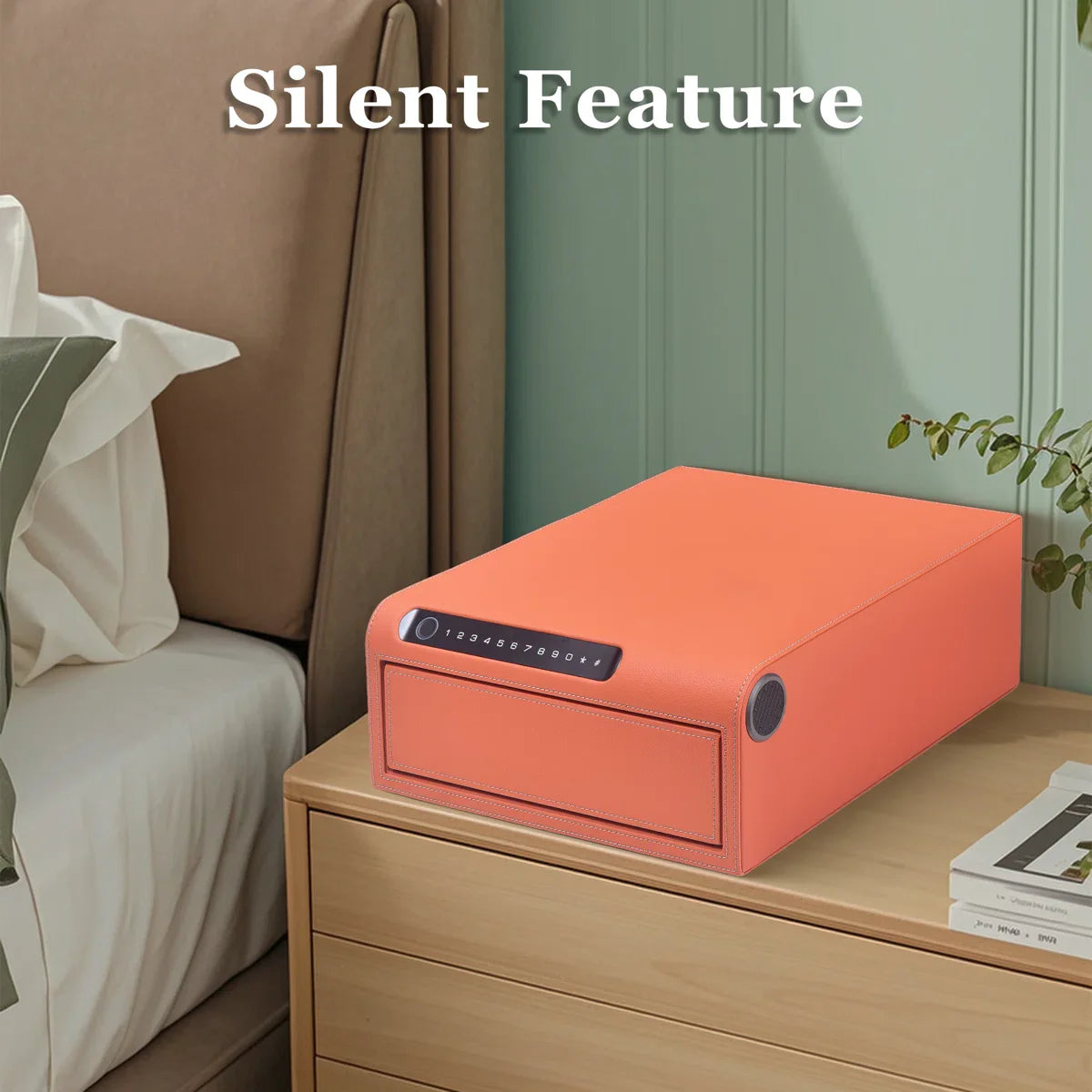 Smart Jewelry Safe Box with Bluetooth, Fingerprint Lock & Auto Open