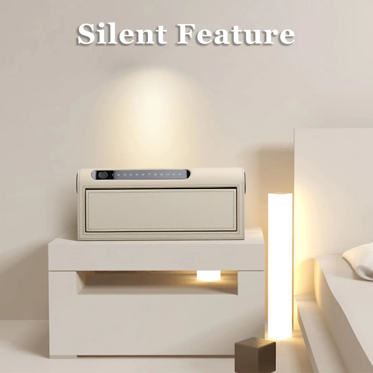 Smart Jewelry Safe Box with Bluetooth, Fingerprint Lock & Auto Open