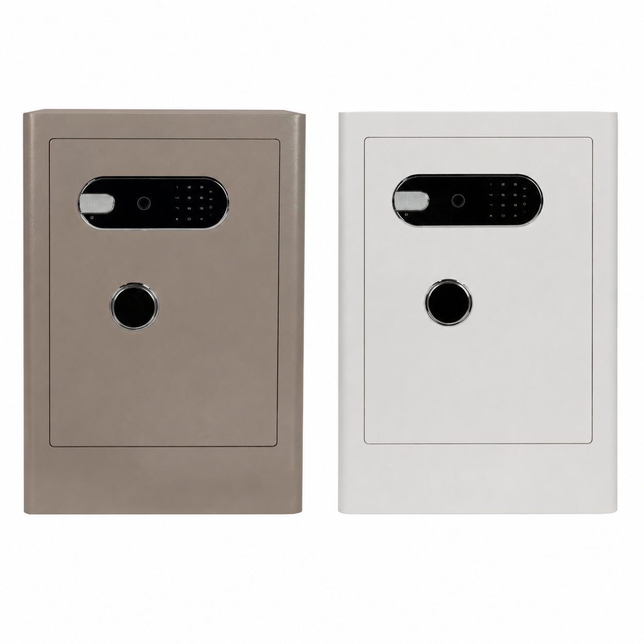 3.38 Cu Biometric Home Safe Box with Fingerprint Lock Dual Alarm and LED Light
