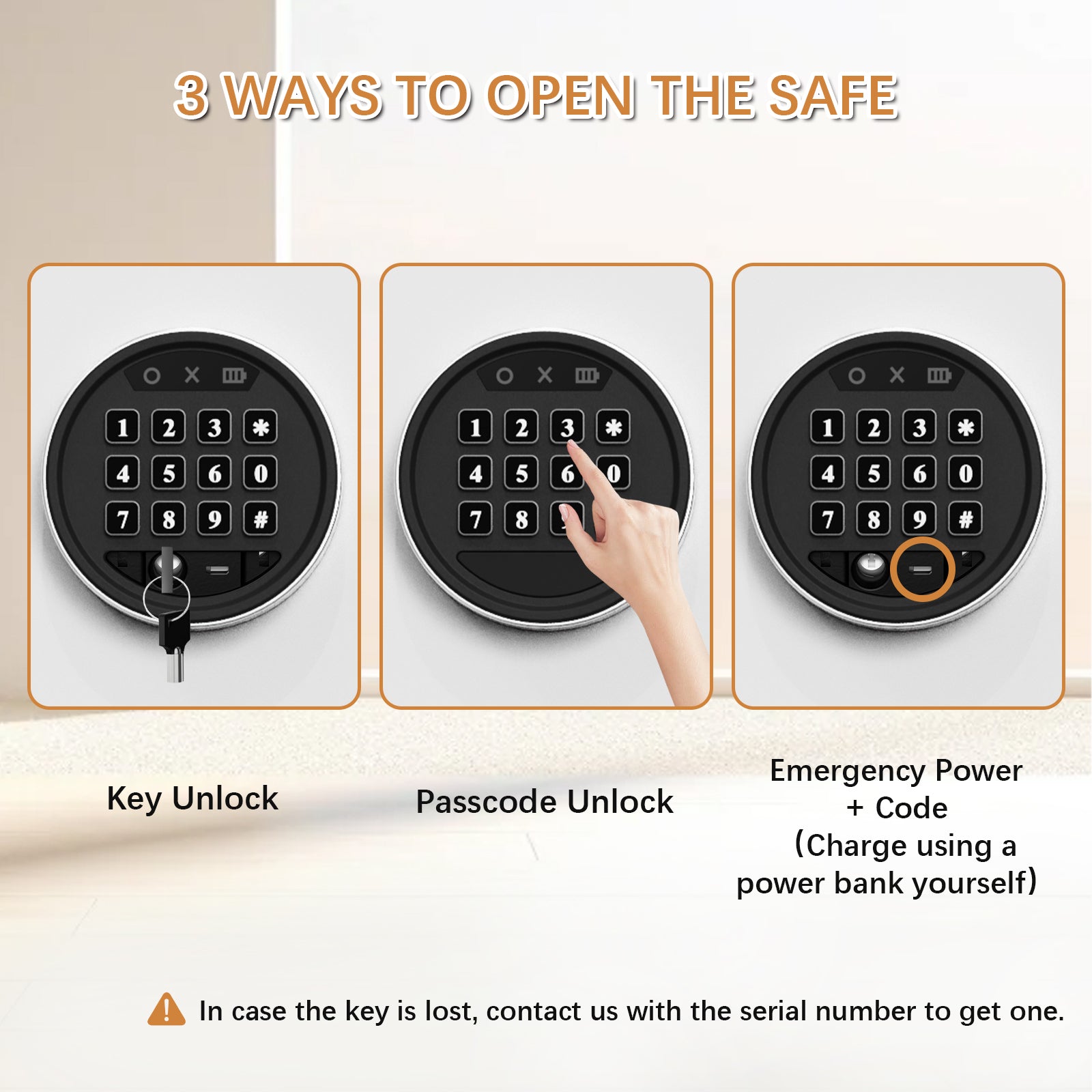 Large 4.9 Cu Ft Home Safe Steel Double Door Fingerprint Digital Lock