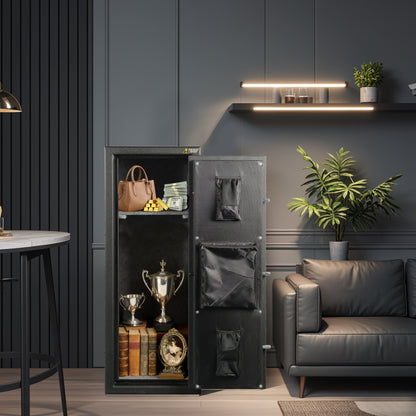 Large Fireproof Home Safe Cabinet 10.82 Cu Ft Heavy Steel One-Piece Design, No Assembly