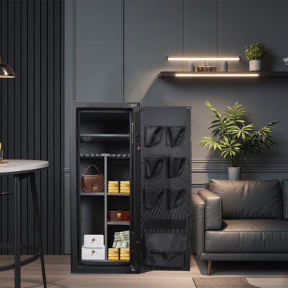 Large Fireproof Home Safe Cabinet 15.6 Cu Ft Heavy Steel One-Piece Design, No Assembly