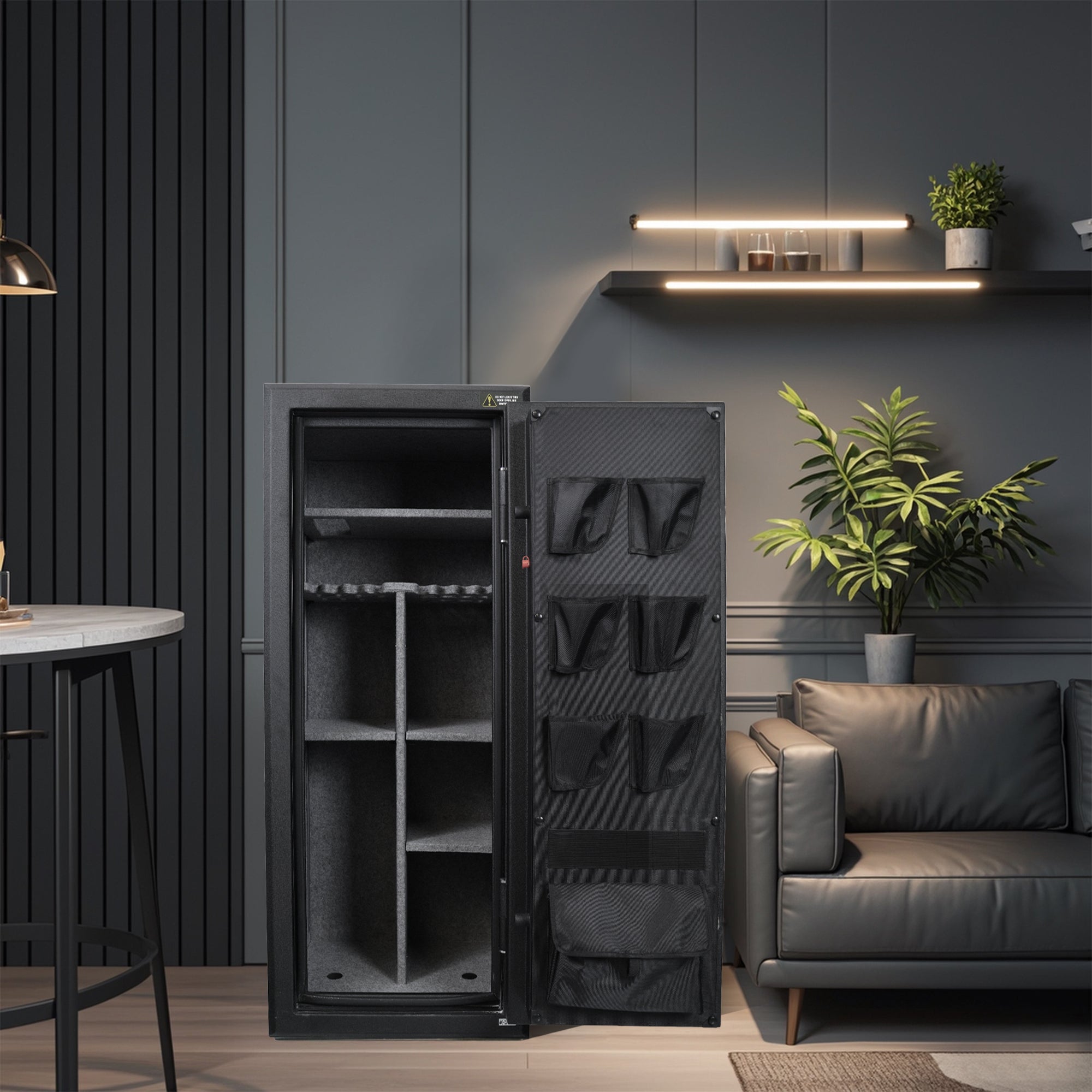 Large Fireproof Home Safe Cabinet 15.6 Cu Ft Heavy Steel One-Piece Design, No Assembly