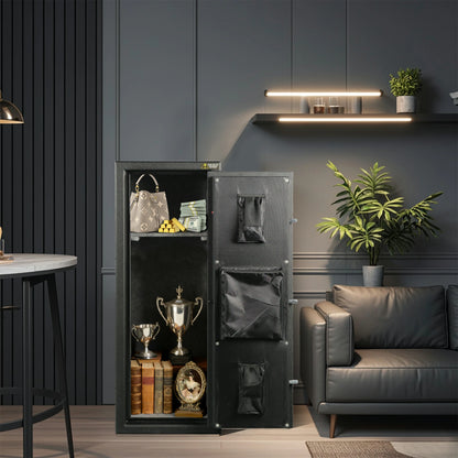 14 Gun Fireproof Safe Cabinet, Electronic Lock, No Assembly