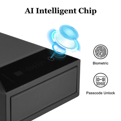 Smart Jewelry Safe Box with Fingerprint, Bluetooth & Auto Open