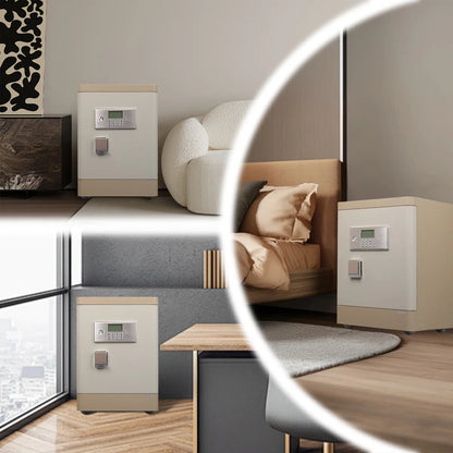 Security Safe with Wheels, Inner Key Box & Fireproof Document Bag