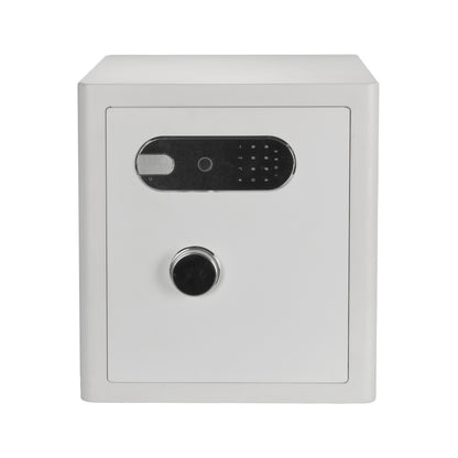 2.0 Cu Ft Vintage Retro Home Safe with Fingerprint Lock and Wheels