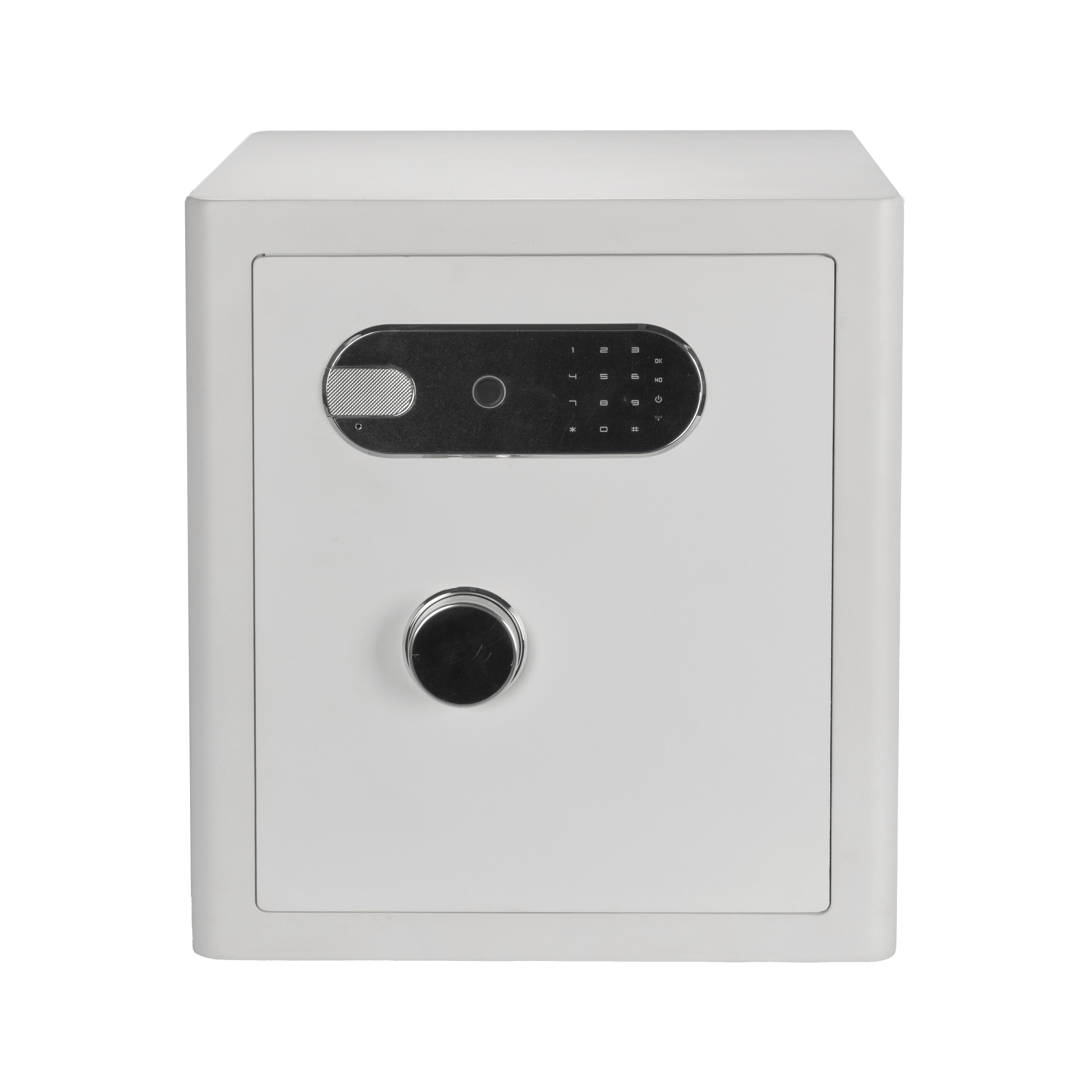 2.0 Cu Ft Vintage Retro Home Safe with Fingerprint Lock and Wheels