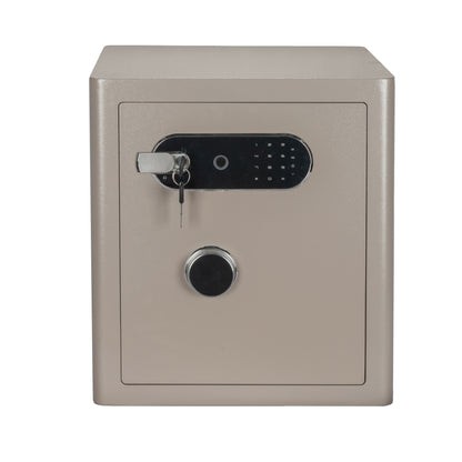2.0 Cu Ft Vintage Retro Home Safe with Fingerprint Lock and Wheels