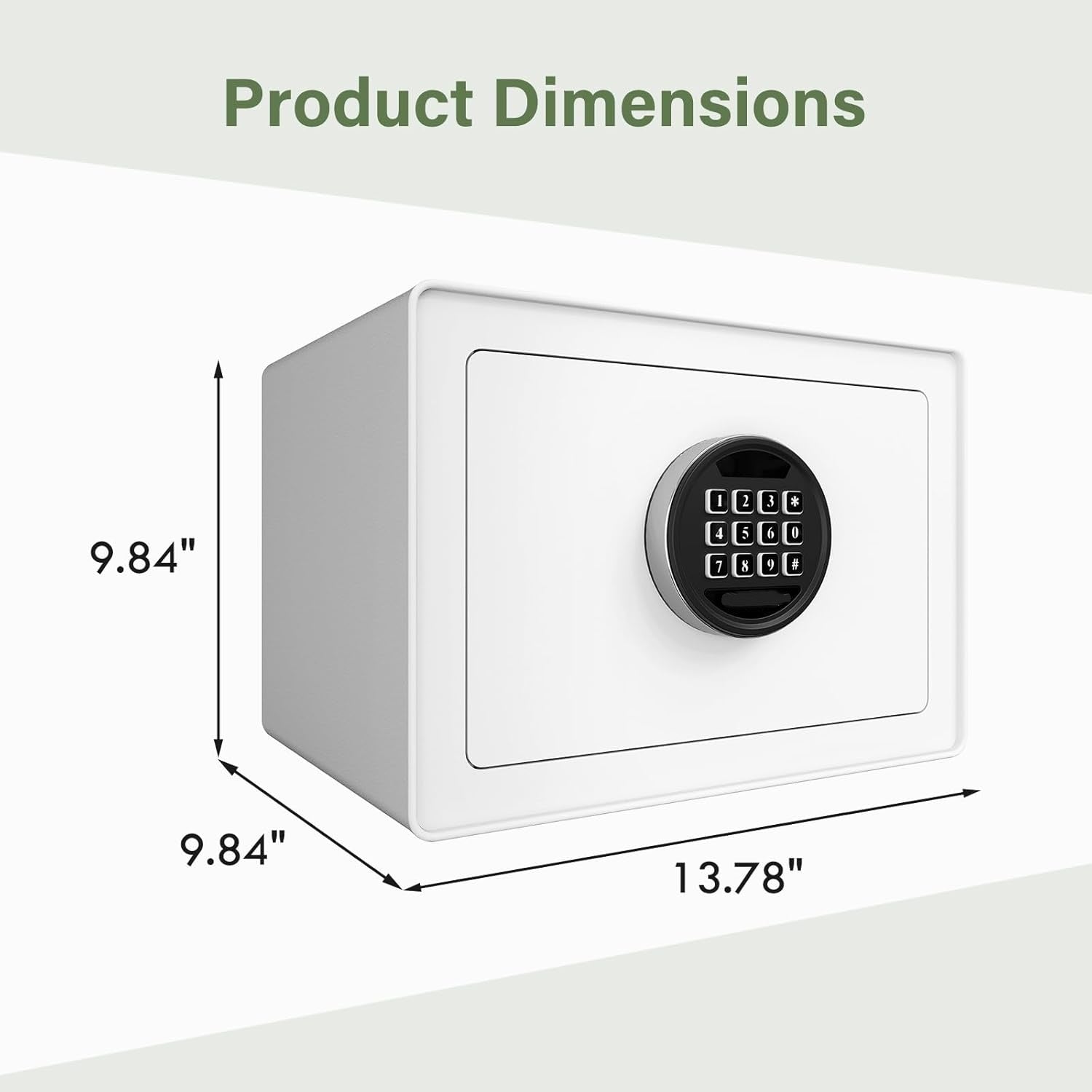 1.2 Cu.Ft Digital Jewelry Safe Box with Keypad, Steel