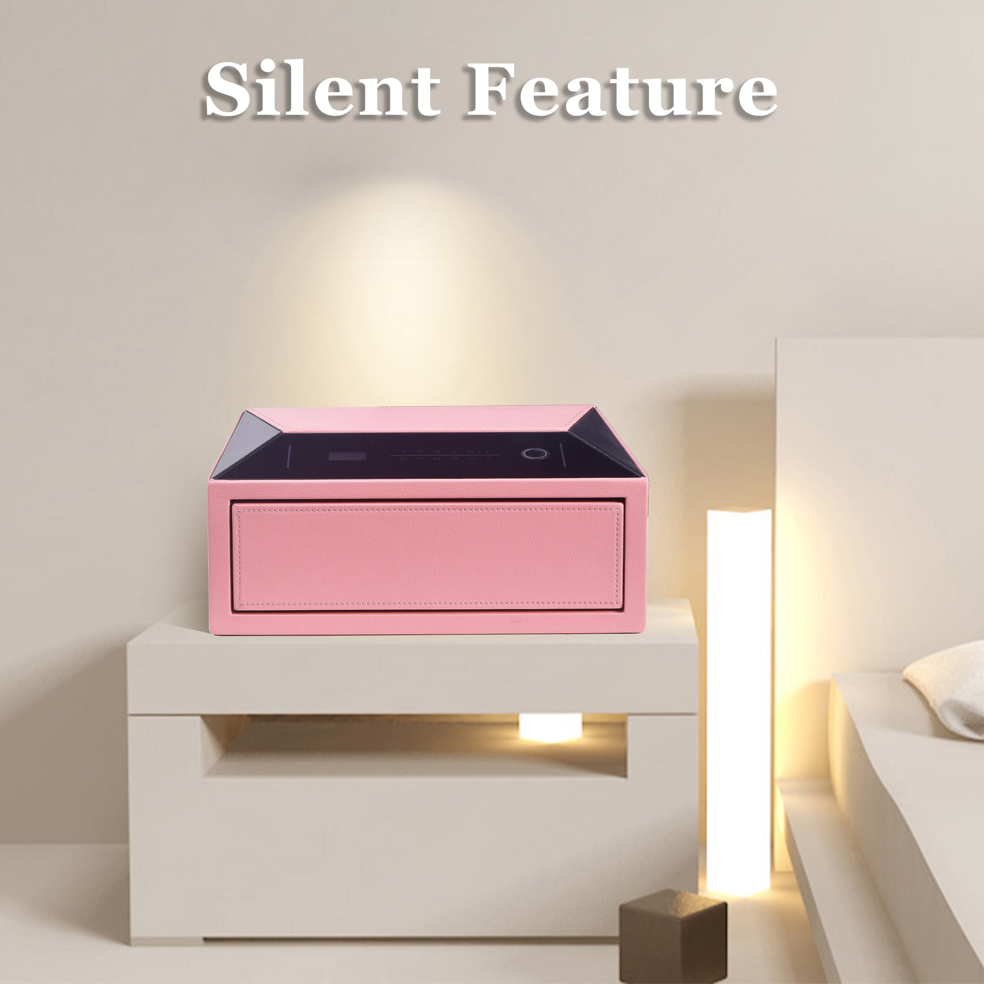 Smart Jewelry Safe Box with Fingerprint, Bluetooth & Auto Open