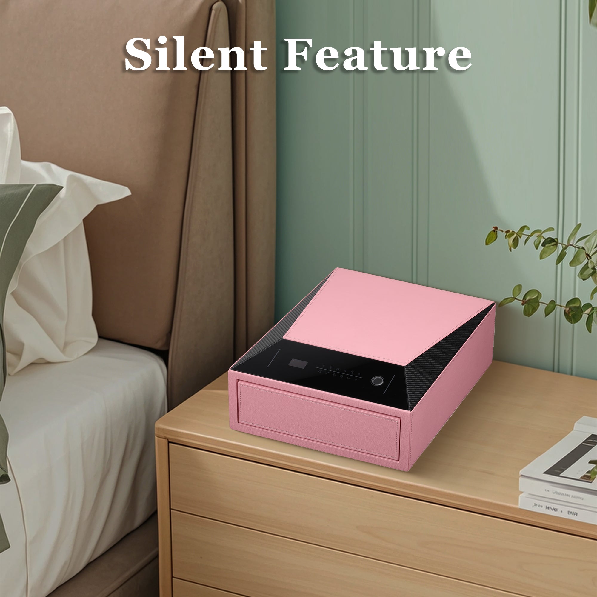 Smart Jewelry Safe Box with Fingerprint, Bluetooth & Auto Open