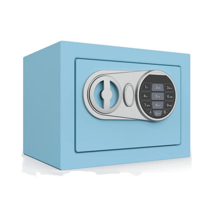 0.23 Cu Ft Small Digital Safe Box with Keypad & Keys, Compact Home Lock Box
