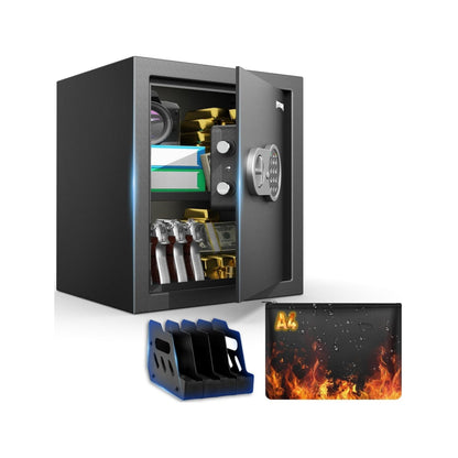 2.3 Cu Ft Fireproof Home Safe with Electronic Keypad & Alarm