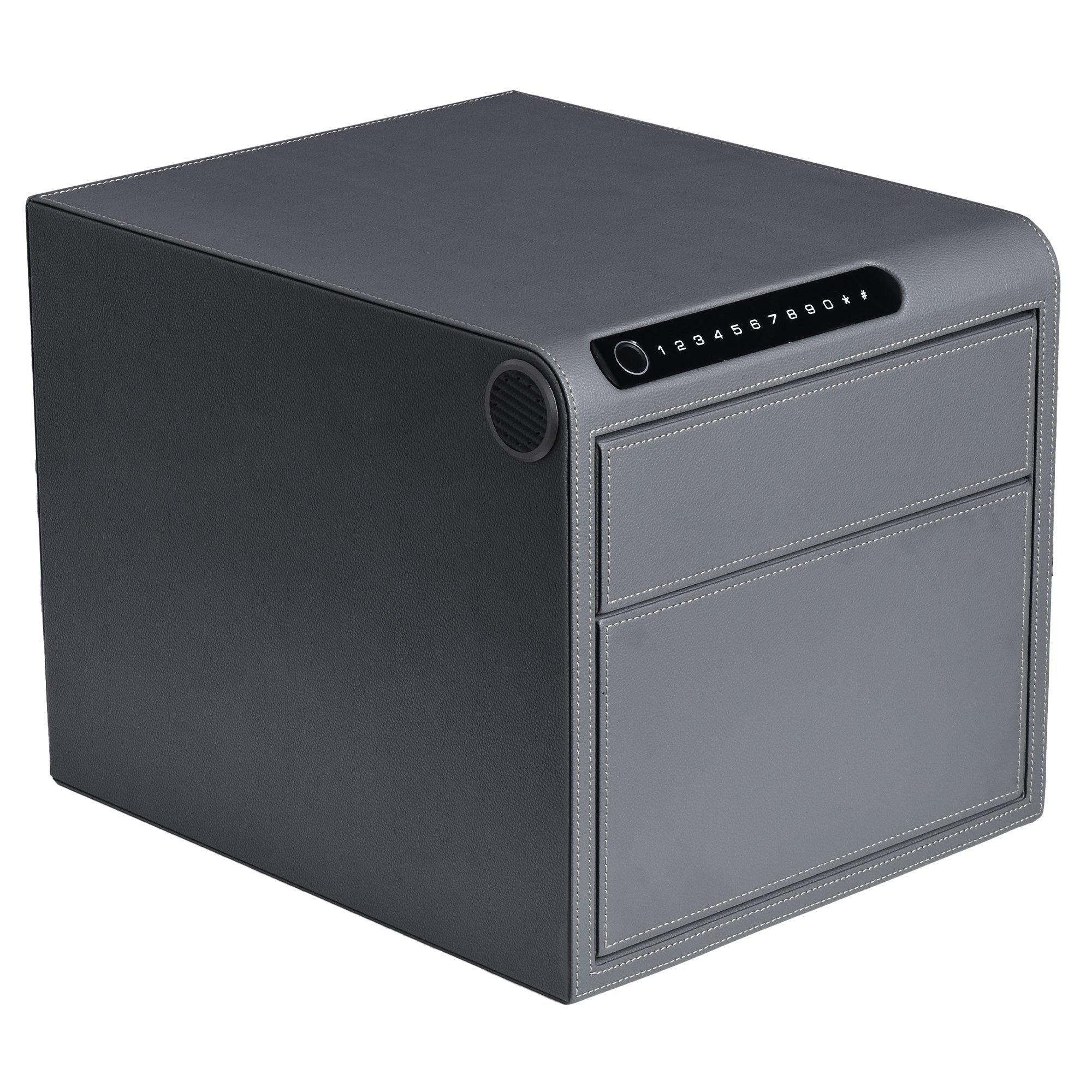 2 Drawer Jewelry Safe with Fingerprint Lock Auto Open Drawers Bluetooth