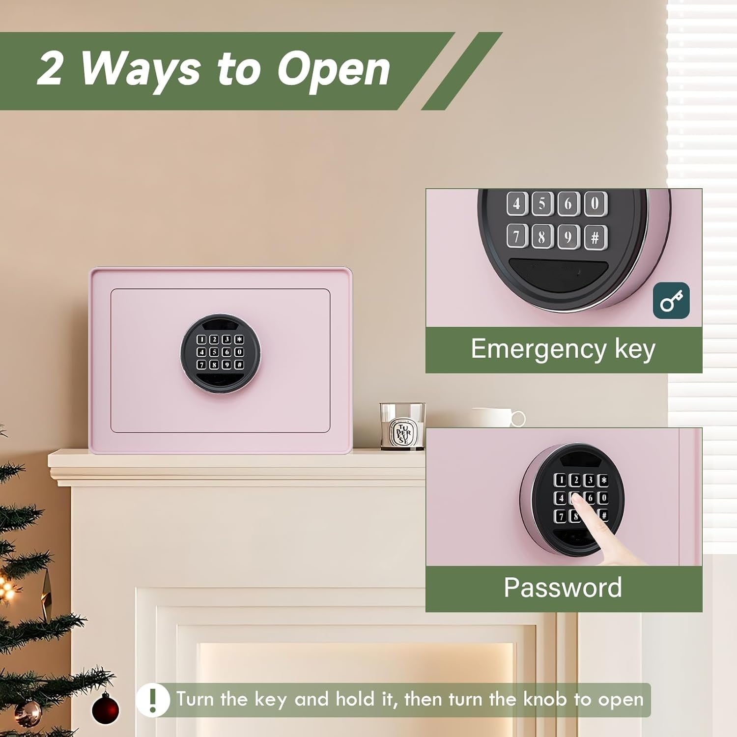 1.2 Cu.Ft Digital Jewelry Safe Box with Keypad, Steel