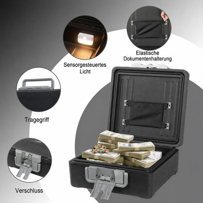 0.57 Cu Fireproof Waterproof Safe Document Portable Box Key Lock and Handle