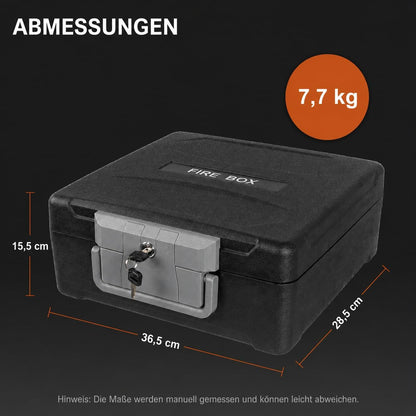 0.57 Cu Fireproof Waterproof Safe Document Portable Box Key Lock and Handle