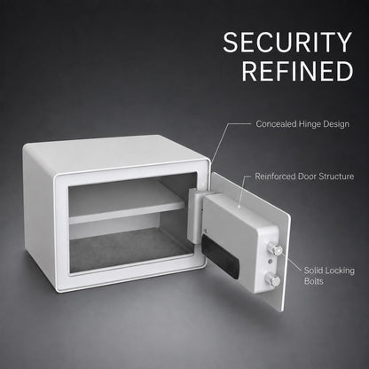 VALINIRT Biometric Home Safe with Fingerprint Keypad, Anti-Pry Design & Alarm, Pink