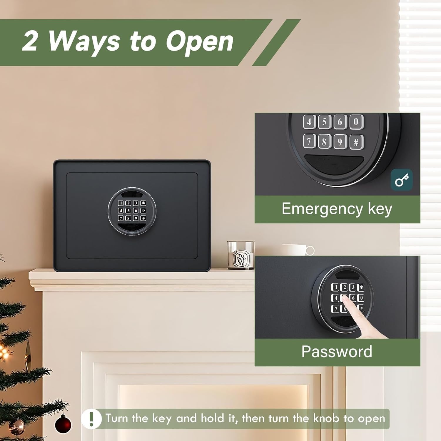 1.2 Cu.Ft Digital Jewelry Safe Box with Keypad, Steel