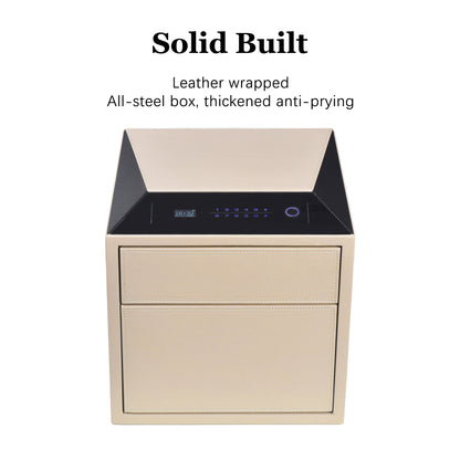 Smart Jewelry Safe Box with Fingerprint, Bluetooth & Auto Open