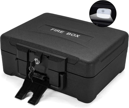 0.57 Cu Fireproof Waterproof Safe Document Portable Box Key Lock and Handle