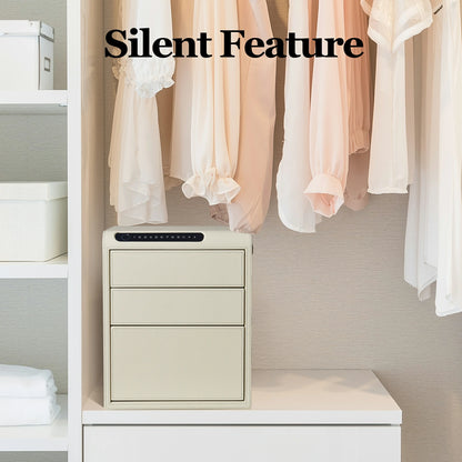 3 Drawers Smart Jewelry Safe Box with Bluetooth, Fingerprint Lock & Auto Open