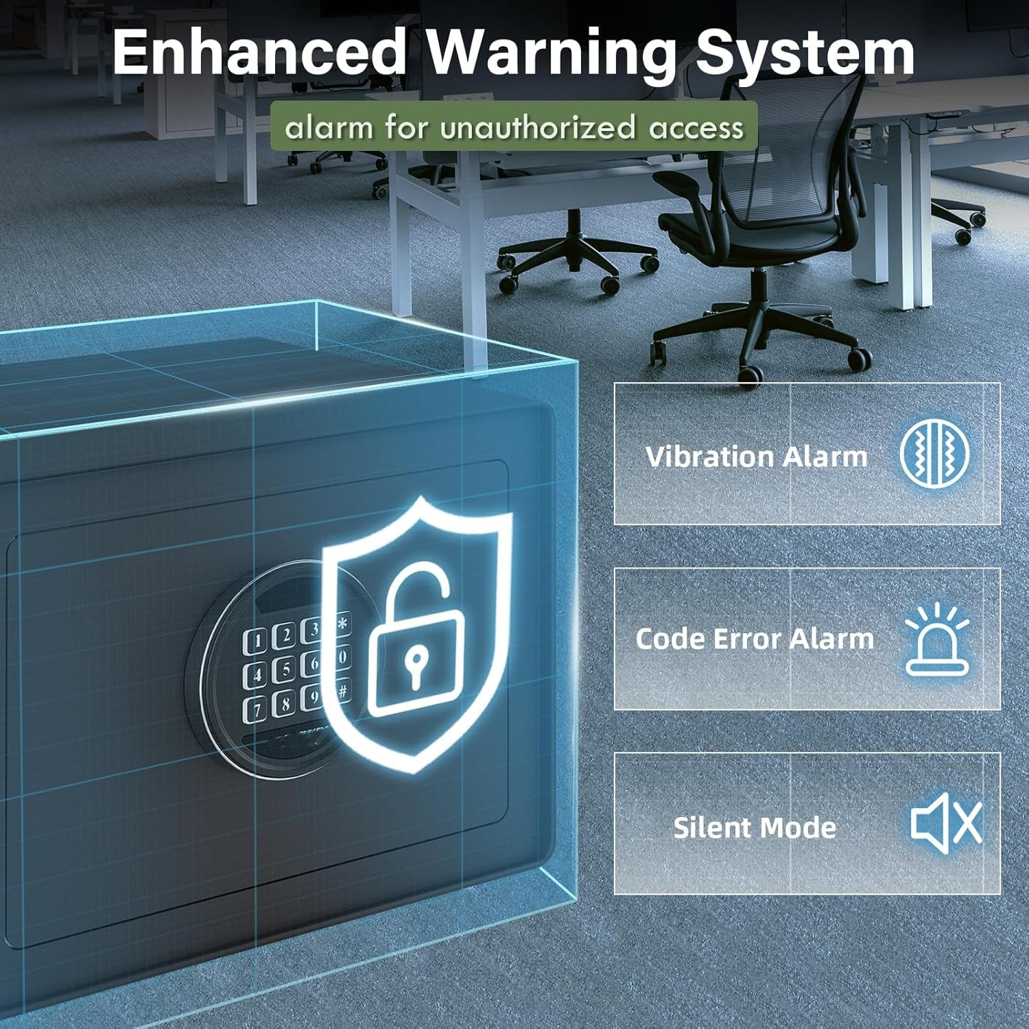 1.2 Cu.Ft Digital Jewelry Safe Box with Keypad, Steel