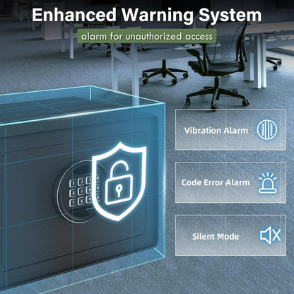 1.2 Cu.Ft Digital Jewelry Safe Box with Keypad, Steel