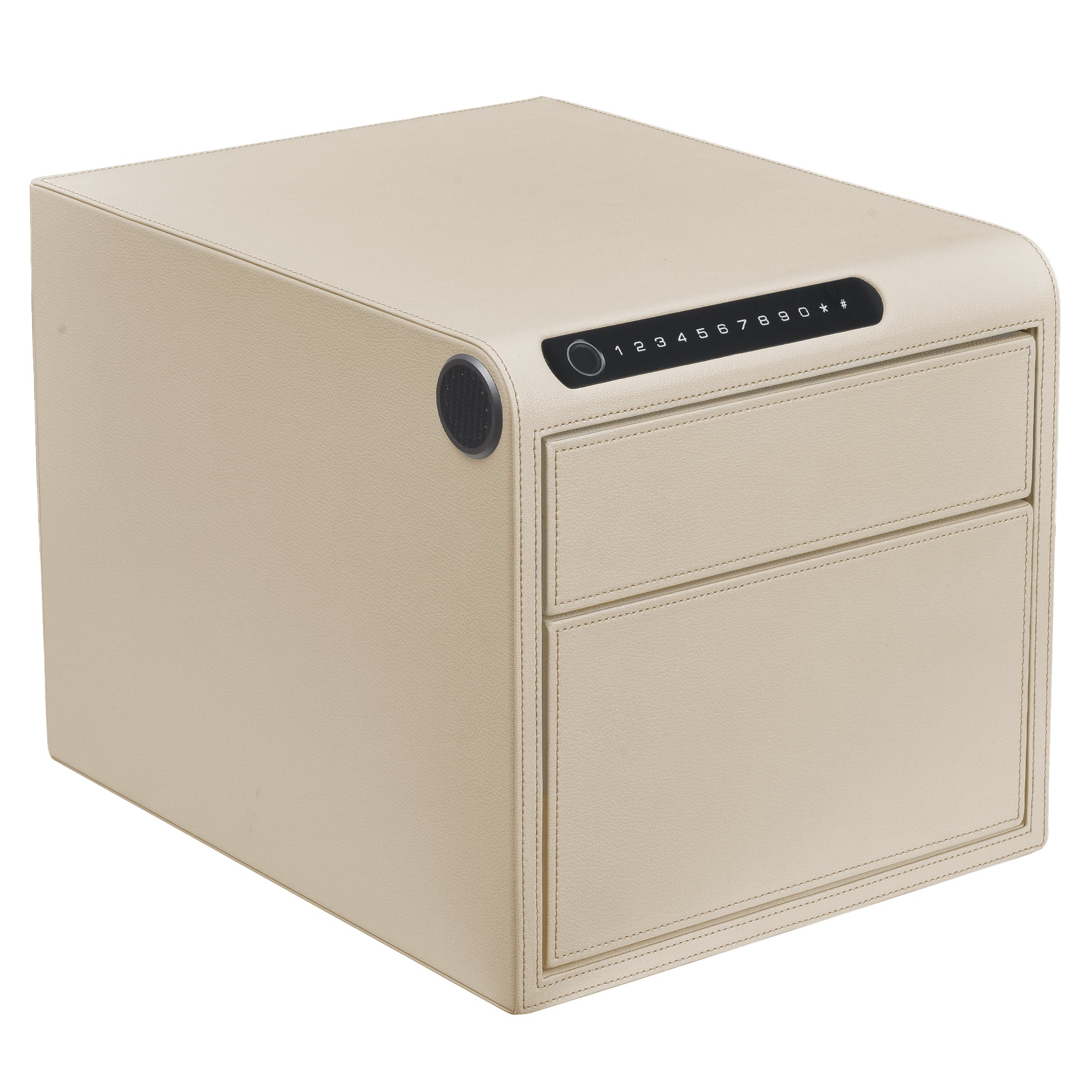 2 Drawer Jewelry Safe with Fingerprint Lock Auto Open Drawers Bluetooth
