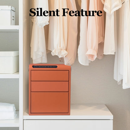 3 Drawers Smart Jewelry Safe Box with Bluetooth, Fingerprint Lock & Auto Open