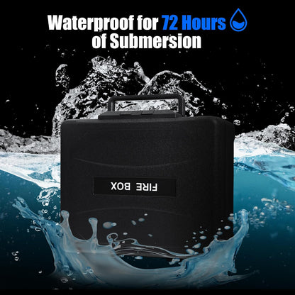 0.57 Cu Fireproof Waterproof Safe Document Portable Box Key Lock and Handle