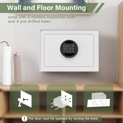 1.2 Cu.Ft Digital Jewelry Safe Box with Keypad, Steel