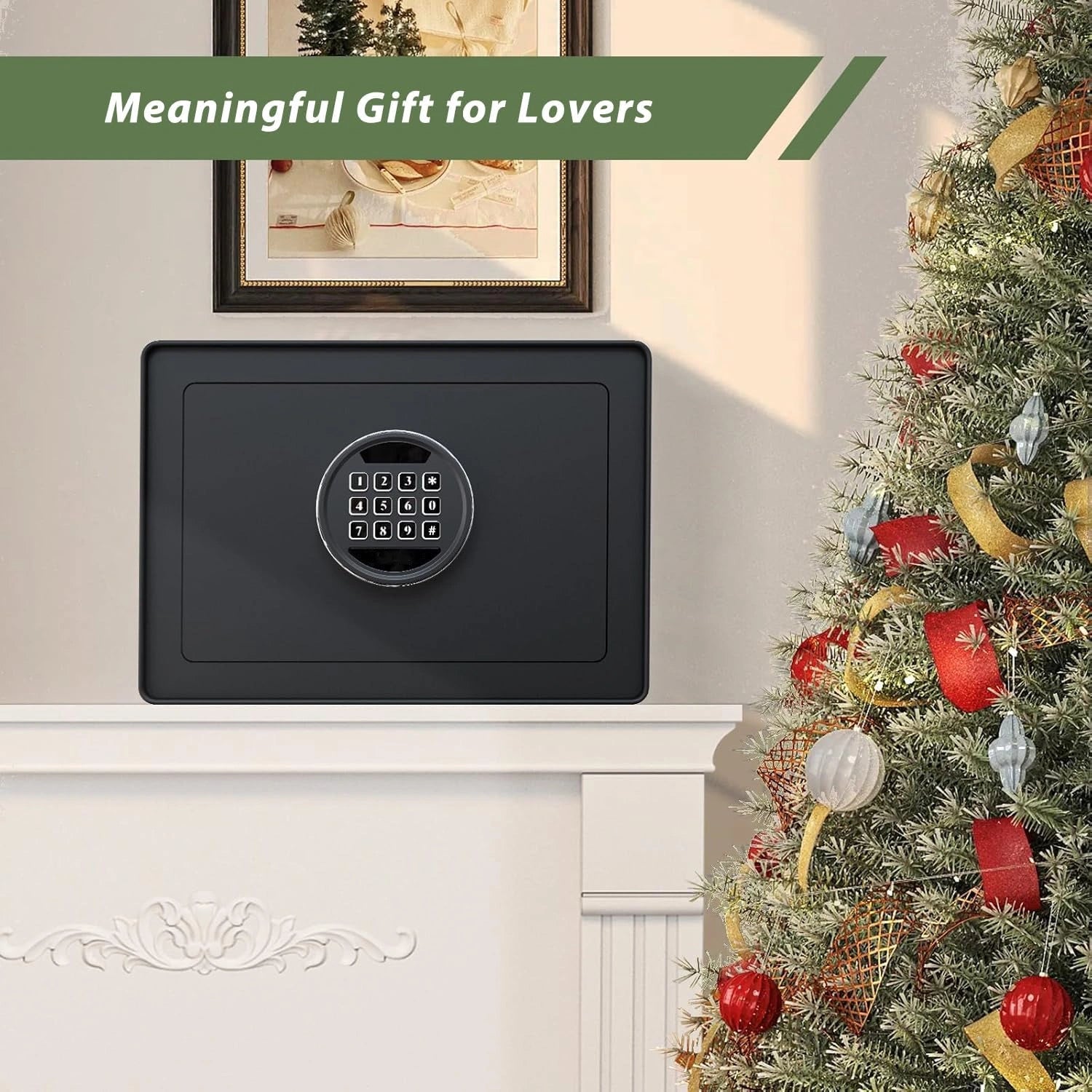 1.2 Cu.Ft Digital Jewelry Safe Box with Keypad, Steel