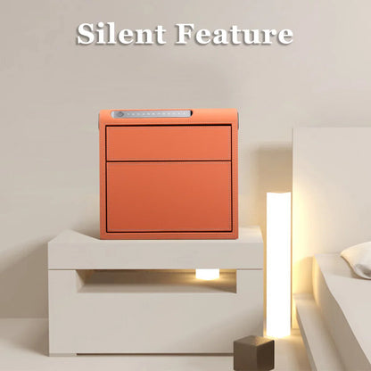 2 Drawers Smart Jewelry Safe Box with Bluetooth, Fingerprint Lock & Auto Open