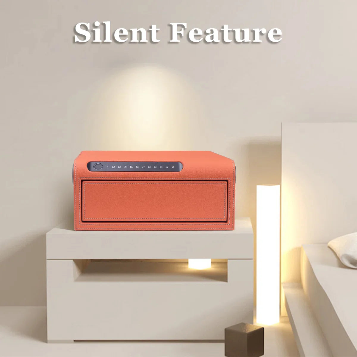 Smart Jewelry Safe Box with Bluetooth, Fingerprint Lock & Auto Open
