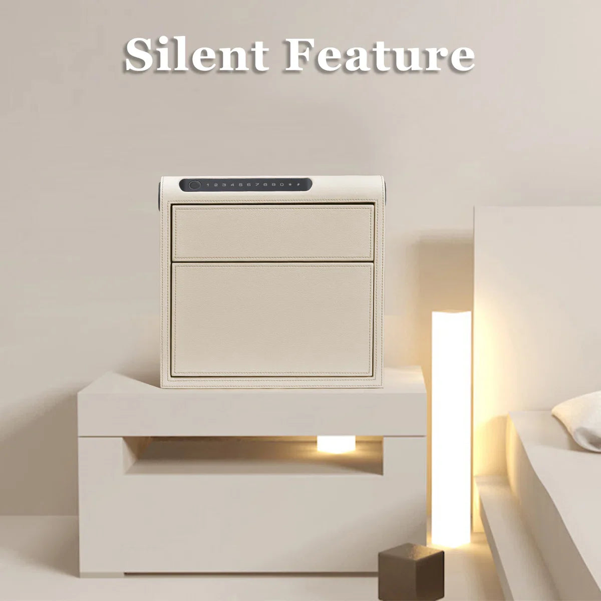 Smart Jewelry Safe Box with Bluetooth, Fingerprint Lock & Auto Open