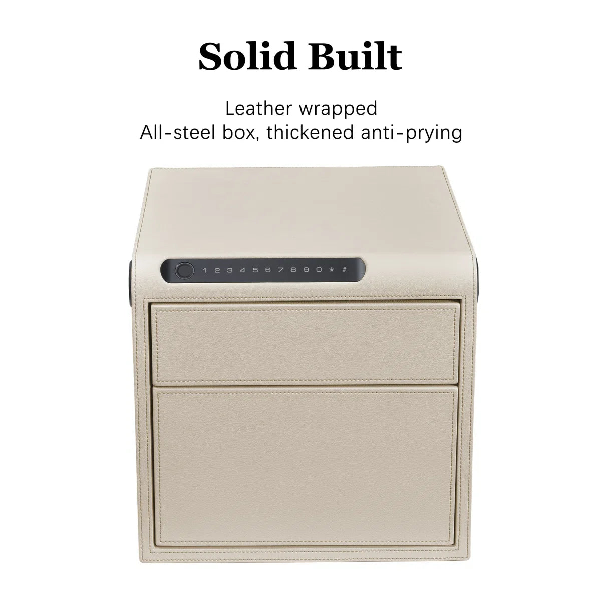 Smart Jewelry Safe Box with Bluetooth, Fingerprint Lock & Auto Open