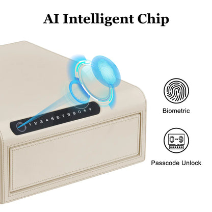 Smart Jewelry Safe Box with Bluetooth, Fingerprint Lock & Auto Open
