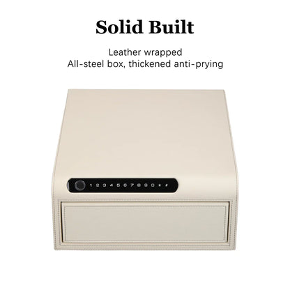 Smart Jewelry Safe Box with Bluetooth, Fingerprint Lock & Auto Open