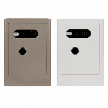 3.38 Cu Biometric Home Safe Box with Fingerprint Lock Dual Alarm and LED Light